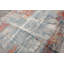 Tapis moderne abstrait en sherpa tibétain noué à la main 8 x 10 ivoire et ardoise