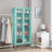 Dalziel 27.6'' Wide 4 - Shelf Storage Cabinet with Glass Doors-1738129571