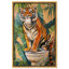 Toile de tigre, art de la salle de bain jungle par Art Remedy