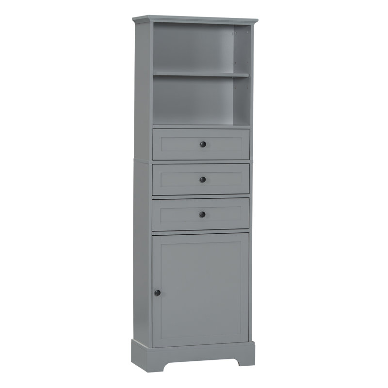 Armoire à linge autoportante Gale, Gris