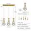 Luminaire suspendu Raindrop Teardrop-894981064-894981077
