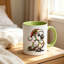 Handmade Ceramic Porcelain Coffee Mug Teacup and Saucer