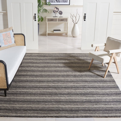 Maone Hand Loomed Performance Striped Rug