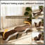 Chaise longue rembourrée pliable avec pieds robustes