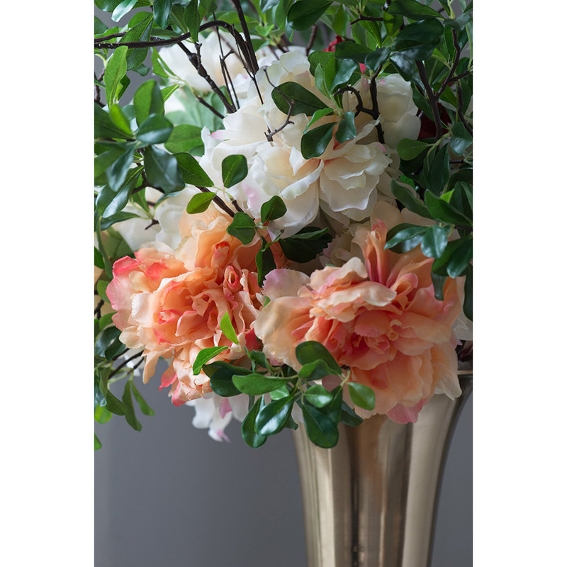 Almost Real Peony   Set of 12   14"   Peach