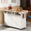 55.5" Fluted Kitchen Island with 2 Drop Leaf-1937552872