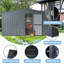 Backyard Storage Shed With Windows-125847257