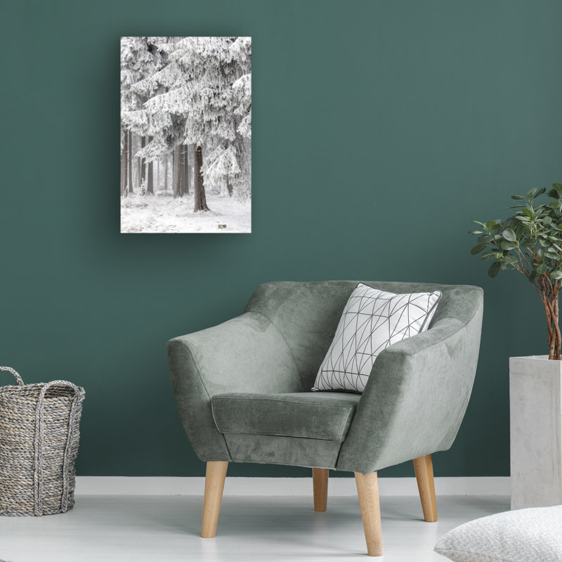 Art sur toile, "Mareike Bohmer Winter Forest 2", H 16 po x l 24 po