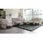 Causeuse double inclinable avec console, chenille beige-158979804