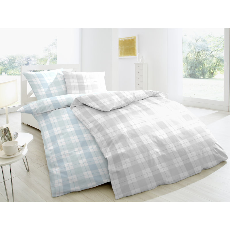 Dylam White 144 TC, Gray, 155 x 220cm- 1 pillowcase 80 x 80cm