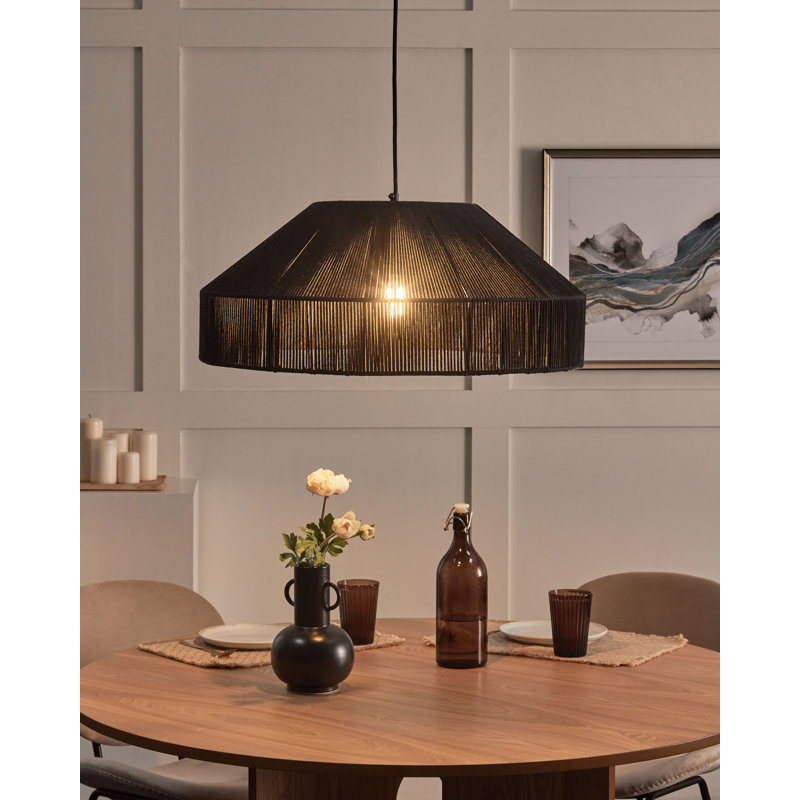 1 - Light Satin Black Novelty Pendant