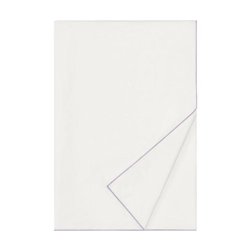 Arlo Duvet Cover, California King Duvet Cover, Natural/Lavender