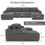 4 Seater Corduroy Sofa-1552848893