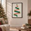Art mural sur toile rouge et vert-1481020718