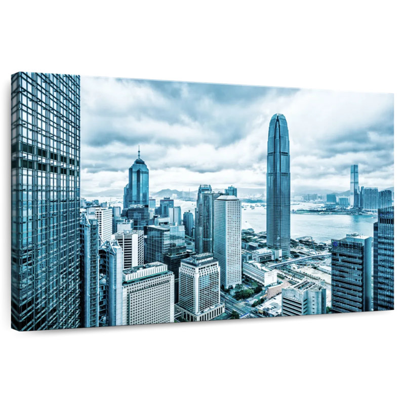 Nicci, majestueux horizon de Hongkong, H 26 po x l 39 po