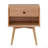 Mid-Century Solid Wood 1-Drawer Nightstand
