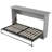 Twin Murphy Bed with Cabinet, Space-Saving Foldable Wall Bed for Small Bedrooms, Gray-982098636