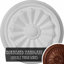 Médaillon de plafond Endurathane Olivia, 7 7/8 po x P 1 1/8 po (convient aux auvents jusqu'à 3 1/2 po)-2089709677