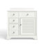 Meuble-lavabo Alburtis 36 po en bois massif avec lavabo, meuble de salle de bain simple avec tiroir et porte à volet