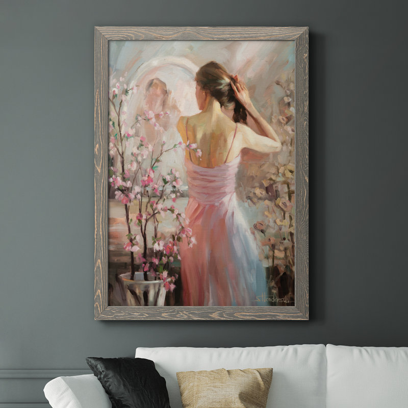 Evening Ahead - Cadre photo, reproduction d'art sur toile, Encadré gris, H 31,5 po x l 23,5 po x P 1,5 po