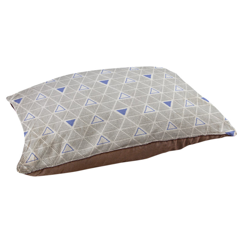 Coussin pour chien Chen, Moyen (l 40 po x P 6,5 po x H 30 po), Bleu / gris