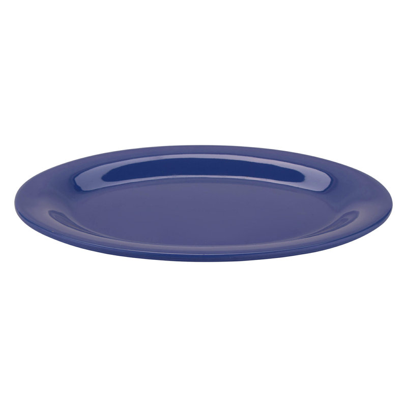 GET Plateau de service ovale en mélamine OP-610-MIX, H 1 po x L 9,75 po x l 7,25 po, Bleu paon