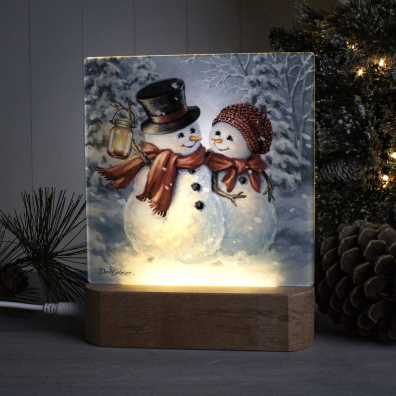 Veilleuse neige en amour