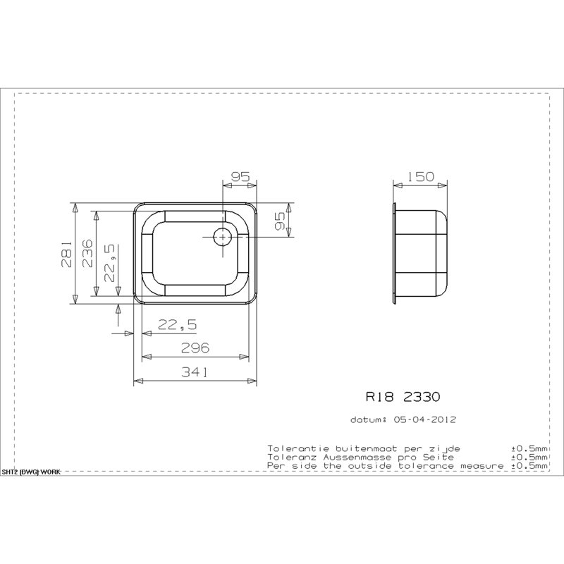 Single Bowl Inset Kitchen Sink