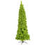 Flocked Lime Fir Lighted Artificial Fir Christmas Tree-1345492537
