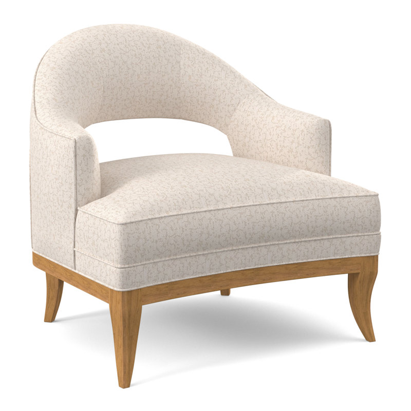 Mariposa Armchair, Amber, Margaret Lipstick Polyester Blend