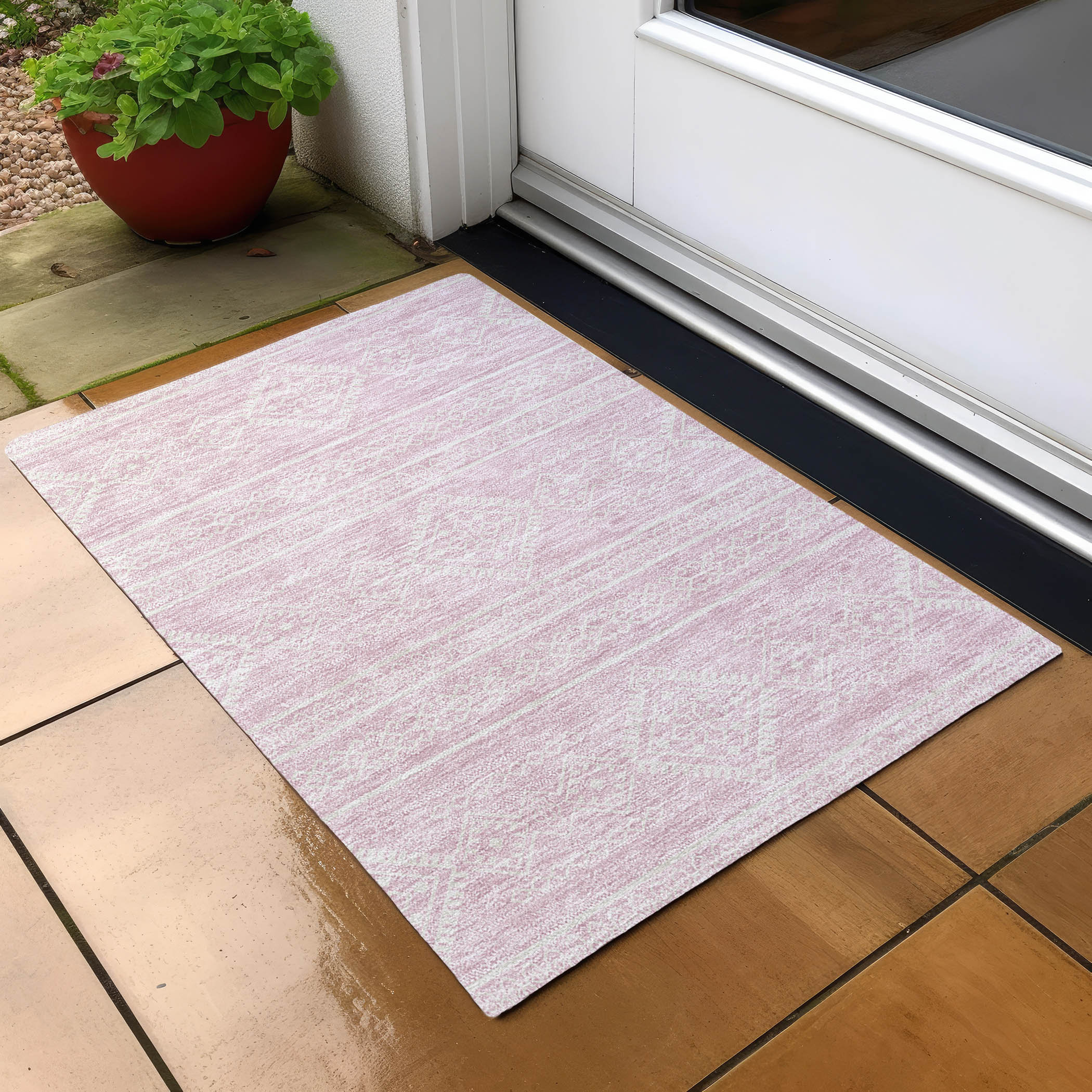 Latitude Run® Chalee Indoor/Outdoor Area Rug with Non-Slip Backing ...