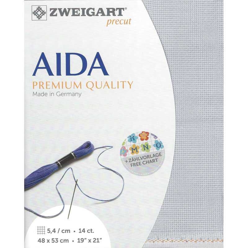 Prédécoupé, 14 pièces, gris acier Stern-Aida 3706/713, Gris acier