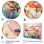Corail orange fantaisiste botanique sauvage II - impression-297237145-297237143