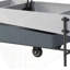 Table basse avec plateau relevable gris et blanc