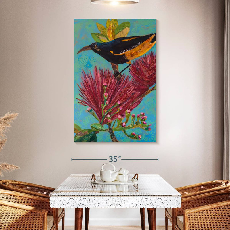 Brampt Hawaiian Bird III, 51" H x 34" W