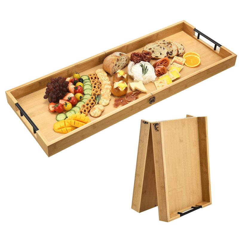 Grande planche à fromage pliable en bambou