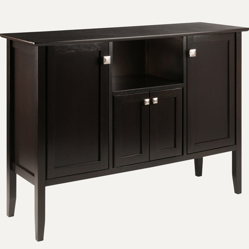 Erik Coffee-Finished Entryway Buffet Cabinet With  Plenty Of Space, 33.43" H X 45.83" W X 15.59" D