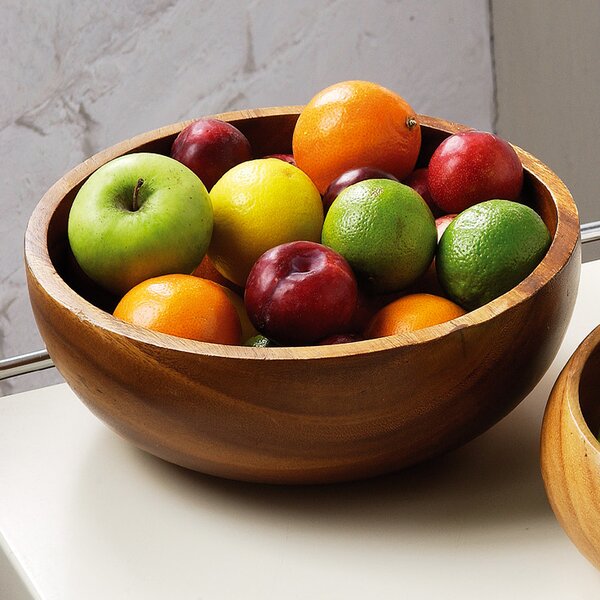 Three Posts Alicia Wood Fruit Bowl & Reviews | Wayfair.co.uk