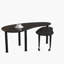 Table basse rotative contemporaine avec pieds en bois d'hévéa massif | Idée de cadeau-1269522982-1269522981