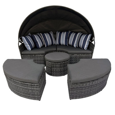 180 cm Long Double Chaise with Cushions