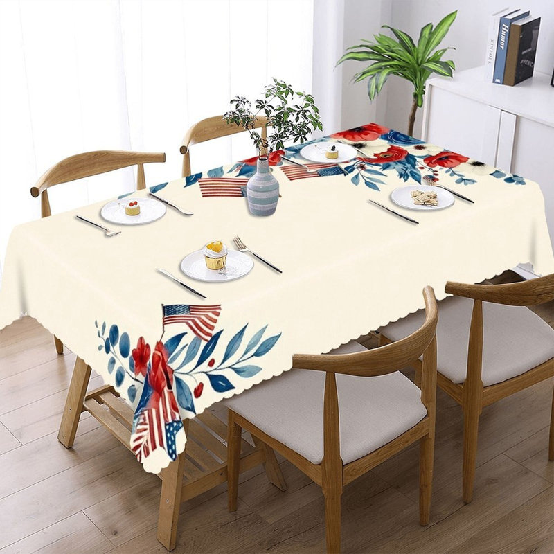 Housse de table en bois rustique 60 po x 120 po, conception à bords festonnés, utilisation dans la cuisine extérieure et le patio