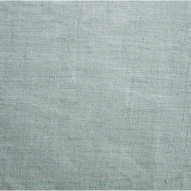 Fino Linen Solid Color Single Shower Curtain, White/Gray Down, 84'' H x 72'' L