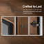 Armoire de salle de bain murale 10 "avec porte en acrylique Reeded, fermeture en douceur, tablette en verre réglable