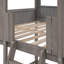 Lit superposé double en bois avec - Facilité de mouvement dans la chambre à coucher au-dessus du toit et de la fenêtre-1784884175