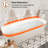 Gridley 66.93"x 29.53" Solid Surface Stone Freestanding Soaking Bathtub
