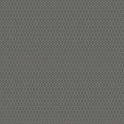 Tiny Ogee - Charcoal 10m Wallpaper