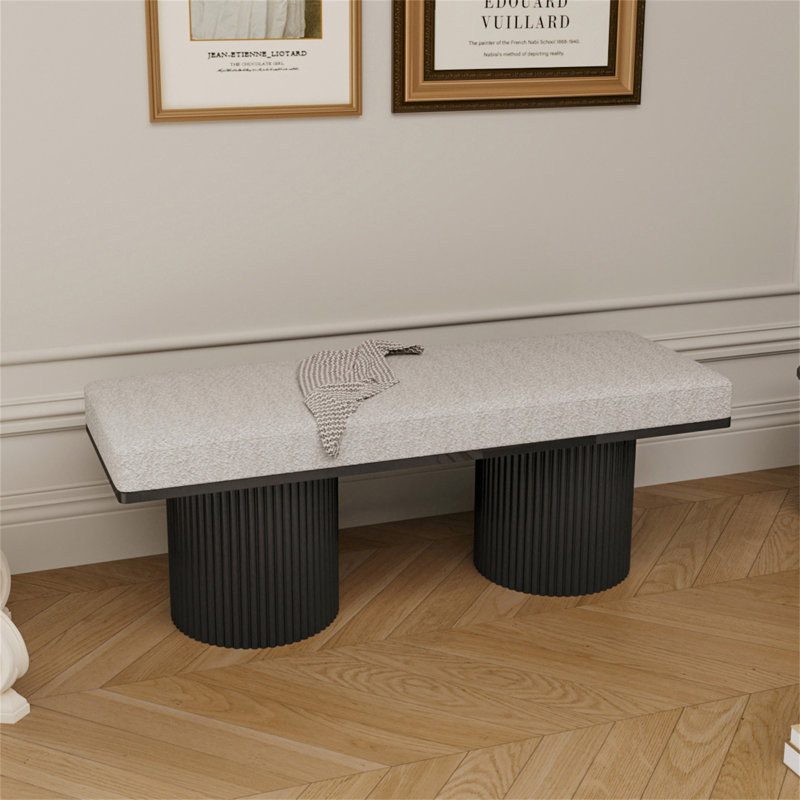 Banc rembourré, solution de siège élégante et confortable
