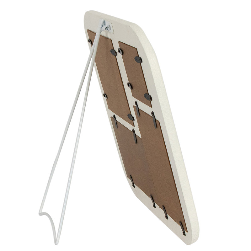 Brumett White Glass Free Standing Picture Frame