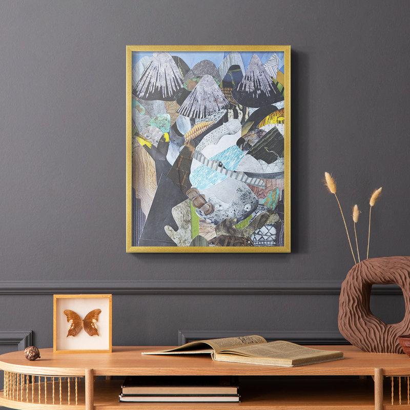 Arizona Highway, reproduction encadrée - bois massif, Or, H 14 po x l 11 po