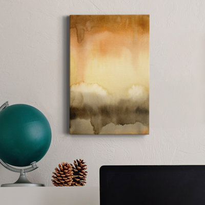 Sunset Windowpane II - 1 Piece Wrapped Canvas rectangle Print